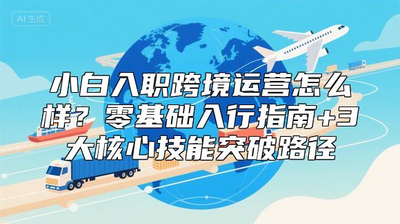 小白入职跨境运营怎么样？零基础入行指南+3大核心技能突破路径