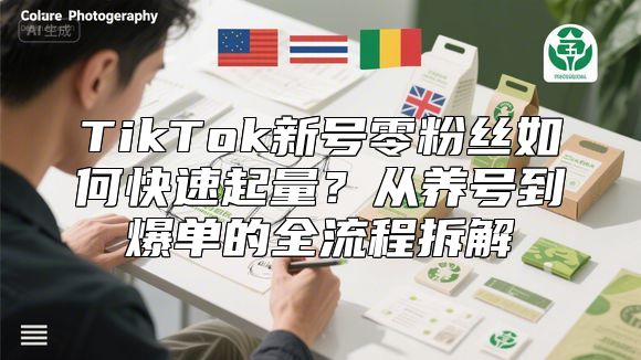 TikTok新号零粉丝如何快速起量？从养号到爆单的全流程拆解