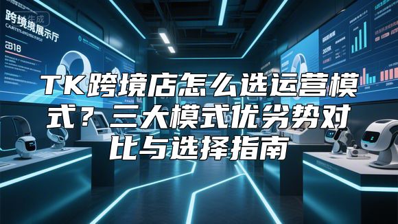 TK跨境店怎么选运营模式？三大模式优劣势对比与选择指南