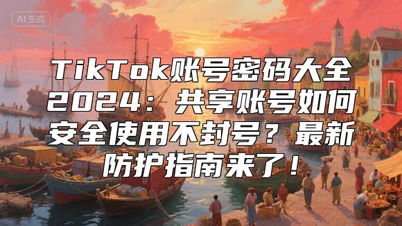 TikTok账号密码大全2024：共享账号如何安全使用不封号？最新防护指南来了！
