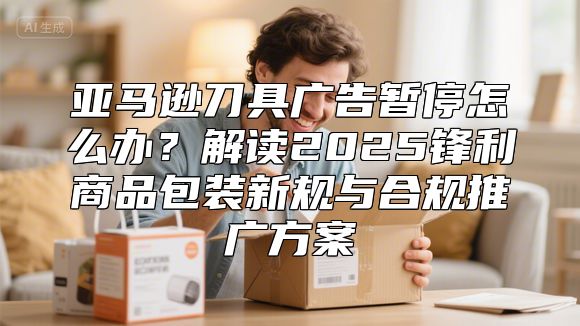 亚马逊刀具广告暂停怎么办？解读2025锋利商品包装新规与合规推广方案