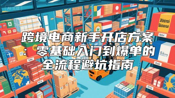 跨境电商新手开店方案：零基础入门到爆单的全流程避坑指南