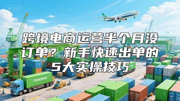 跨境电商运营半个月没订单？新手快速出单的5大实操技巧