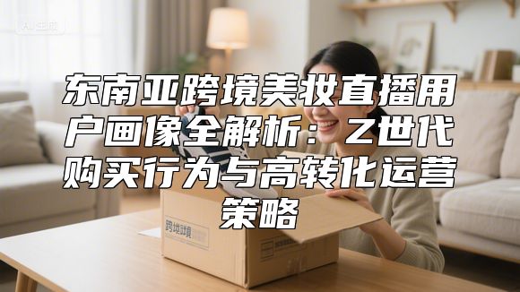 东南亚跨境美妆直播用户画像全解析：Z世代购买行为与高转化运营策略