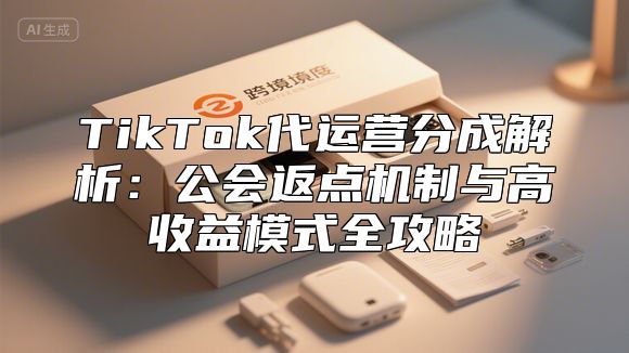 TikTok代运营分成解析：公会返点机制与高收益模式全攻略