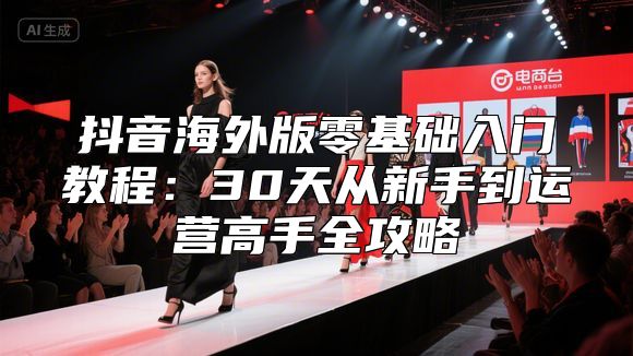 抖音海外版零基础入门教程：30天从新手到运营高手全攻略
