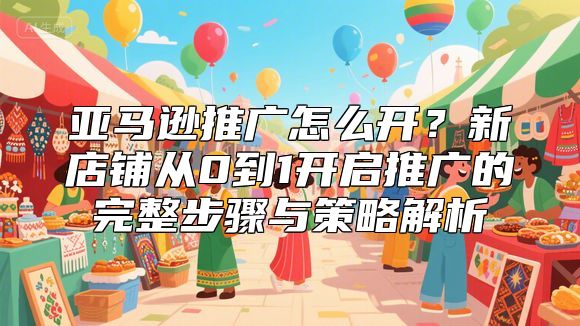 亚马逊推广怎么开？新店铺从0到1开启推广的完整步骤与策略解析