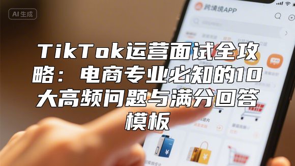 TikTok运营面试全攻略：电商专业必知的10大高频问题与满分回答模板