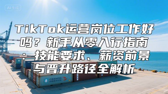TikTok运营岗位工作好吗？新手从零入行指南：技能要求、薪资前景与晋升路径全解析