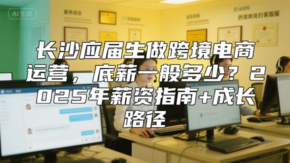 长沙应届生做跨境电商运营，底薪一般多少？2025年薪资指南+成长路径