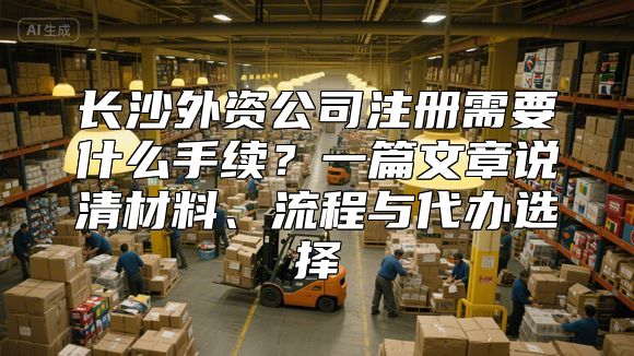 长沙外资公司注册需要什么手续？一篇文章说清材料、流程与代办选择