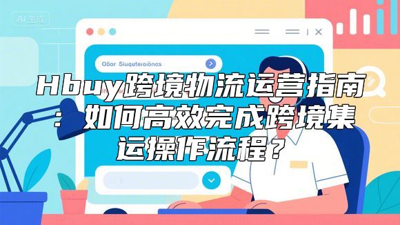 Hbuy跨境物流运营指南：如何高效完成跨境集运操作流程？