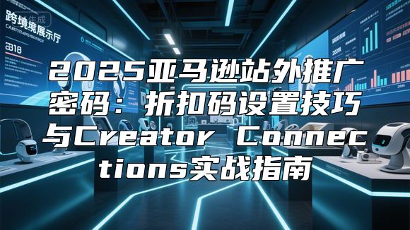 2025亚马逊站外推广密码：折扣码设置技巧与Creator Connections实战指南