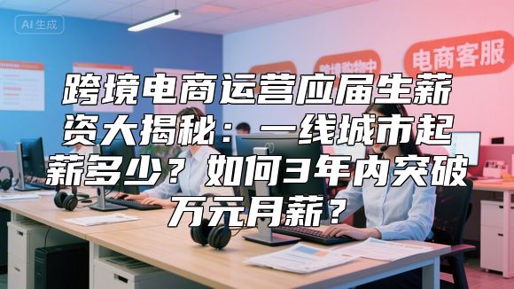 跨境电商运营应届生薪资大揭秘：一线城市起薪多少？如何3年内突破万元月薪？