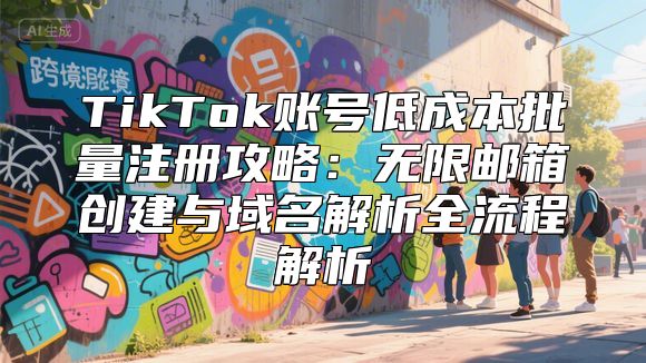 TikTok账号低成本批量注册攻略：无限邮箱创建与域名解析全流程解析