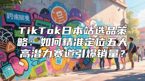 TikTok日本站选品策略：如何精准定位五大高潜力赛道引爆销量？