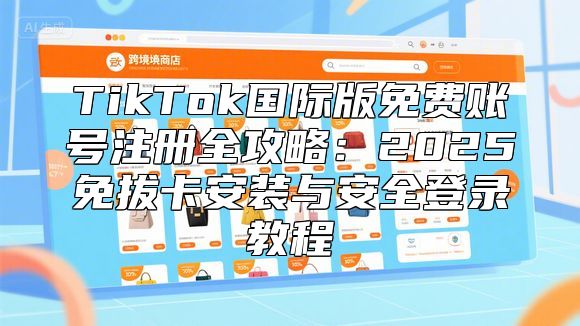 TikTok国际版免费账号注册全攻略：2025免拔卡安装与安全登录教程