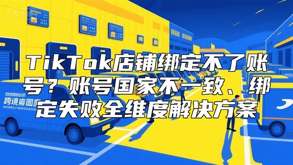 TikTok店铺绑定不了账号?账号国家不一致、绑定失败全维度解决方案