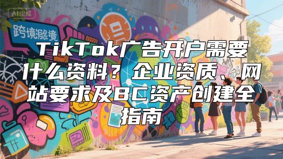 TikTok广告开户需要什么资料？企业资质、网站要求及BC资产创建全指南