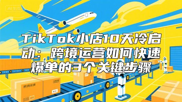 TikTok小店10天冷启动：跨境运营如何快速爆单的3个关键步骤