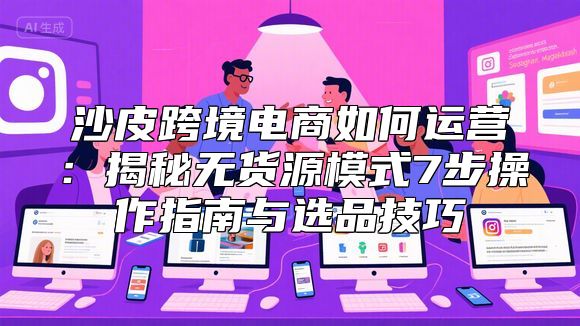沙皮跨境电商如何运营：揭秘无货源模式7步操作指南与选品技巧