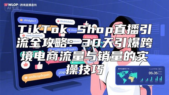TikTok Shop直播引流全攻略：30天引爆跨境电商流量与销量的实操技巧