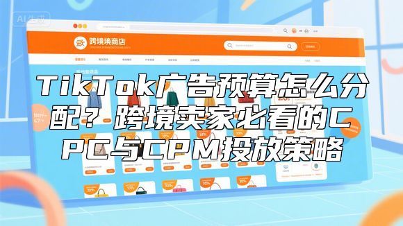 TikTok广告预算怎么分配？跨境卖家必看的CPC与CPM投放策略