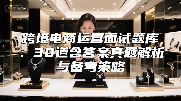 跨境电商运营面试题库：30道含答案真题解析与备考策略