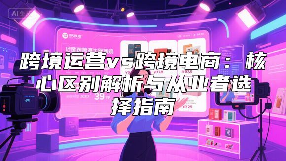 跨境运营vs跨境电商：核心区别解析与从业者选择指南