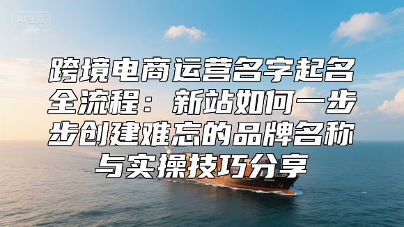 跨境电商运营名字起名全流程：新站如何一步步创建难忘的品牌名称与实操技巧分享