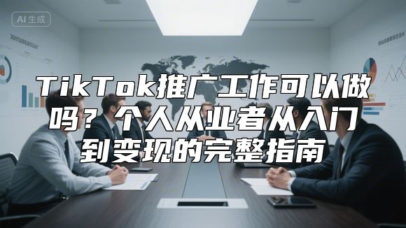 TikTok推广工作可以做吗？个人从业者从入门到变现的完整指南