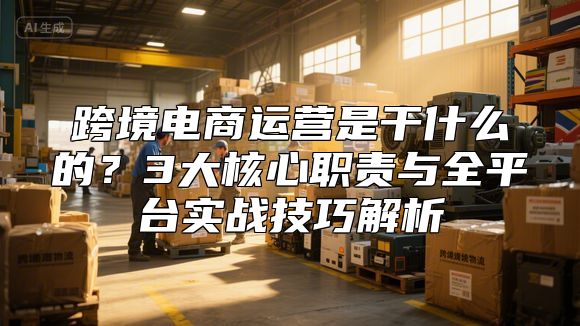 跨境电商运营是干什么的？3大核心职责与全平台实战技巧解析