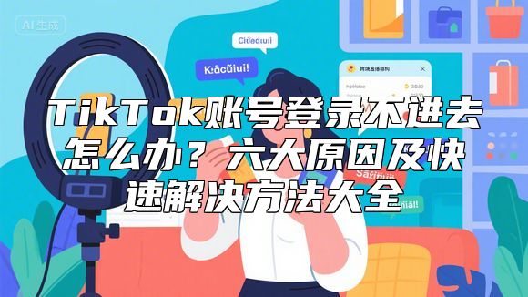 TikTok账号登录不进去怎么办？六大原因及快速解决方法大全
