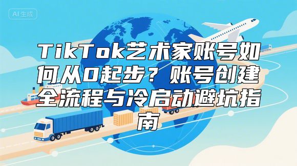 TikTok艺术家账号如何从0起步？账号创建全流程与冷启动避坑指南