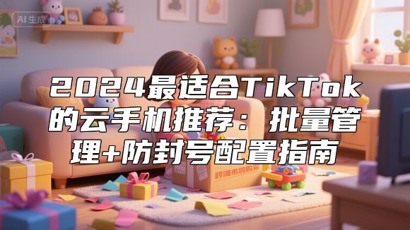 2024最适合TikTok的云手机推荐：批量管理+防封号配置指南