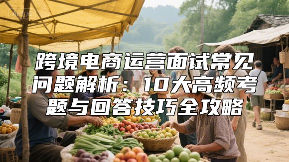 跨境电商运营面试常见问题解析：10大高频考题与回答技巧全攻略