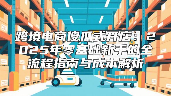跨境电商傻瓜式开店：2025年零基础新手的全流程指南与成本解析