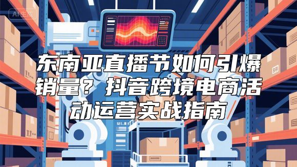 东南亚直播节如何引爆销量？抖音跨境电商活动运营实战指南