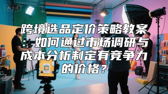 跨境选品定价策略教案：如何通过市场调研与成本分析制定有竞争力的价格？