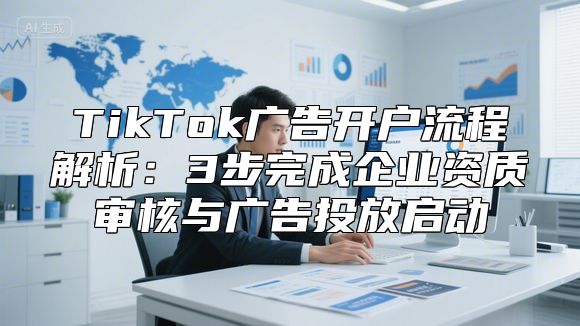 TikTok广告开户流程解析：3步完成企业资质审核与广告投放启动