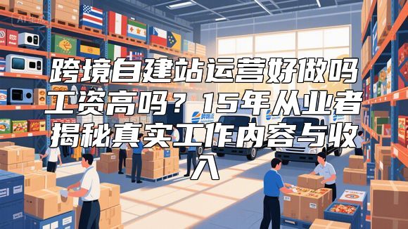 跨境自建站运营好做吗工资高吗？15年从业者揭秘真实工作内容与收入