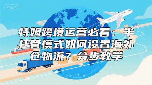 特姆跨境运营必看：半托管模式如何设置海外仓物流？分步教学