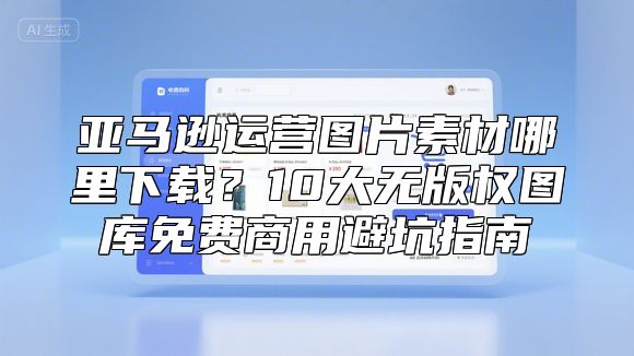 亚马逊运营图片素材哪里下载？10大无版权图库免费商用避坑指南
