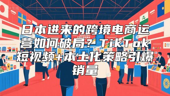 日本进来的跨境电商运营如何破局？TikTok短视频+本土化策略引爆销量