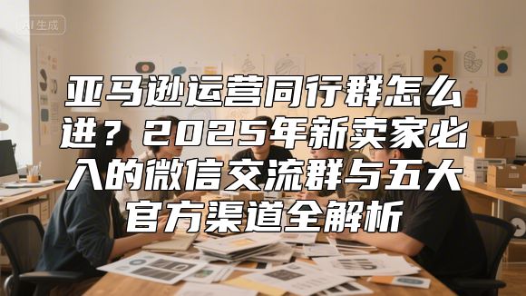 亚马逊运营同行群怎么进？2025年新卖家必入的微信交流群与五大官方渠道全解析