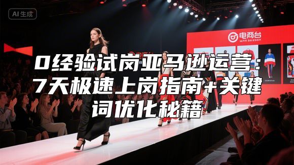 0经验试岗亚马逊运营：7天极速上岗指南+关键词优化秘籍