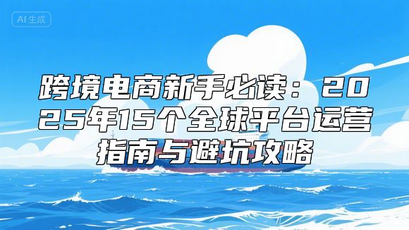 跨境电商新手必读：2025年15个全球平台运营指南与避坑攻略