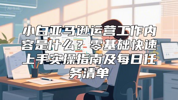 小白亚马逊运营工作内容是什么？零基础快速上手实操指南及每日任务清单