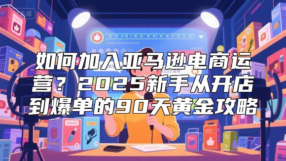 如何加入亚马逊电商运营？2025新手从开店到爆单的90天黄金攻略