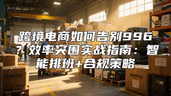 跨境电商如何告别996？效率突围实战指南：智能排班+合规策略